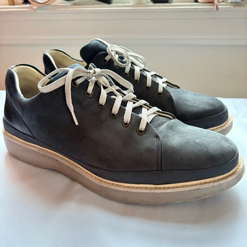 Samuel Hubbard Fast Navy Nubuck Leather Sneaker Casual Shoe Lace-up Vibram 11.5